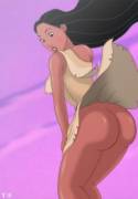 Pocahontas' ass exposed (Y-S) [Pocahontas]