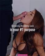 You were born to service huge cock