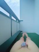 On the Balcony with a Buttplug