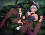 (female) Zac and Riven (AwesomeOrange)