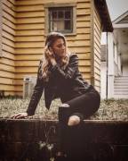 Fishnets under jeans