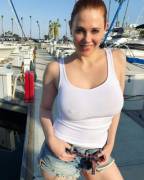 Just Maitland Ward in a collection of mostly tight white shirts