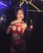 She's waiting in the private VIP room