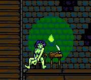 Mona from Shovel Knight enjoying herself