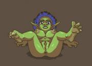 [OC]Goblin Girl Pose - Spread Eagle