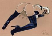 Black Cat presents her pussy (Rick W.)