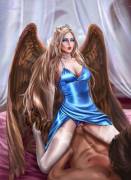 Pre-fall Vengeful Spirit riding and sucking [merellyne]