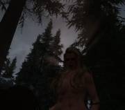 God-rays from Mjoll's golden head