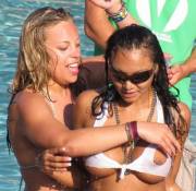 Oh no, her shirt got ripped