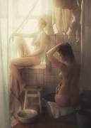 Vignette: Women Bathing