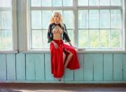 Red skirt by Sergey Suhovey