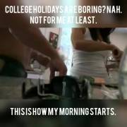 All this for just a month. We'll be back to sneaky sex and quickies once uni reopens