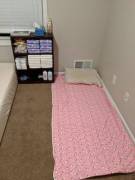 I've lived alone for a while, but this is the first time I've set up a changing station! Super excited