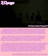 Jane, training her husband with a glass of wine