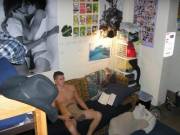 And... roomie don't care. Good roomie...