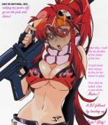 She now has the right idea