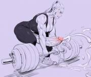 Heavy workout. (Sawacoe)