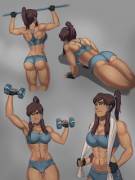 Avatar Korra in different poses [Avatar]