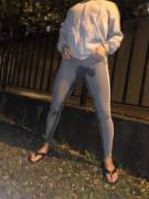 Wet my pants at the park [f]