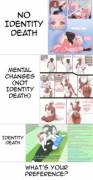 Weekly Questions Thread #8: Identity death (gradual or instant), mental changes, or no mental related things whatsoever, what's your fancy in TF?