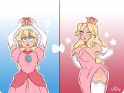 Queen Peach [F Bimbofication] by juicedoll