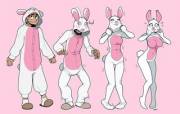Easter Kigu [M Human -&gt; F Bunny Rabit; Fursuit MTF/TGTF] - blackshirtboy