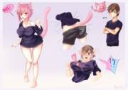 Kinky Neko Spirit {M Human -> F Catgirl; MTF/TGTF} from MauiMoe/MauiTG