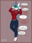 A Special Pair of Goggles [F Rabbit/Furry Bimbofication][Breast Expansion] by arashidrgn