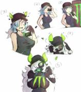 Monster Energy [F Human -&gt; F Demon Girl] - Critnuke