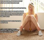 She doesn't care if you haven't orgasmed for a month. You need much more self control.