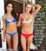 Show her how it stops you from getting hard