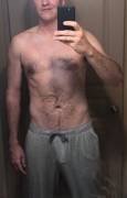 My 37yo dadbod, and something showing through.