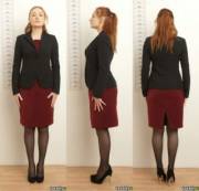 with and without professional attire