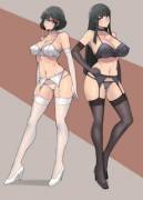 Lingerie Ryuuko & Satsuki (Donburikazoku)