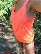 Not as see through as I thought, but still felt really good on my run :)