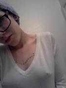 candid Selfie and pierced nipples