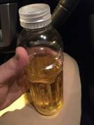 Had to pee, but no where but this bottle to let it out