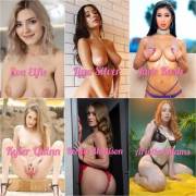 r/PornStarletHQ's Top 6 Starlet of the Month Nominees for September 2019!
