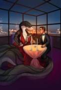 "Date Night" [furry][scalie][oral][soft][willing][comic][F/m]