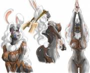 Chocolate coated bunny anyone?[?/F][Bondage][Gag][Worm]