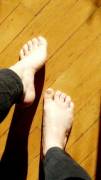 Warming my feet in the sun! Should I post more feet pics?
