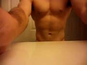 Another throwback slow-mo video of (M)y abs and V while jumping