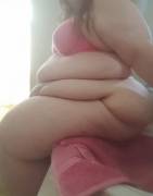 Just sitting on the bathroom counter.