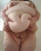 Holding up my belly for you