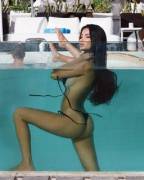 Losing her bikini underwater