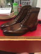 Advice on the coloration/pattern on these Thursday Boot wingtips?