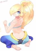 Rosalina as Shantae (Starlett)