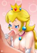 Princess Peach blowjob