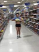 Small tits on aisle 7! (f)