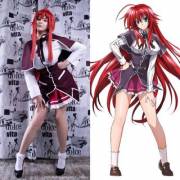 [SELF] Rias Gremory cosplay side by side by Ana Chuu~